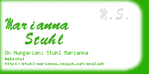 marianna stuhl business card